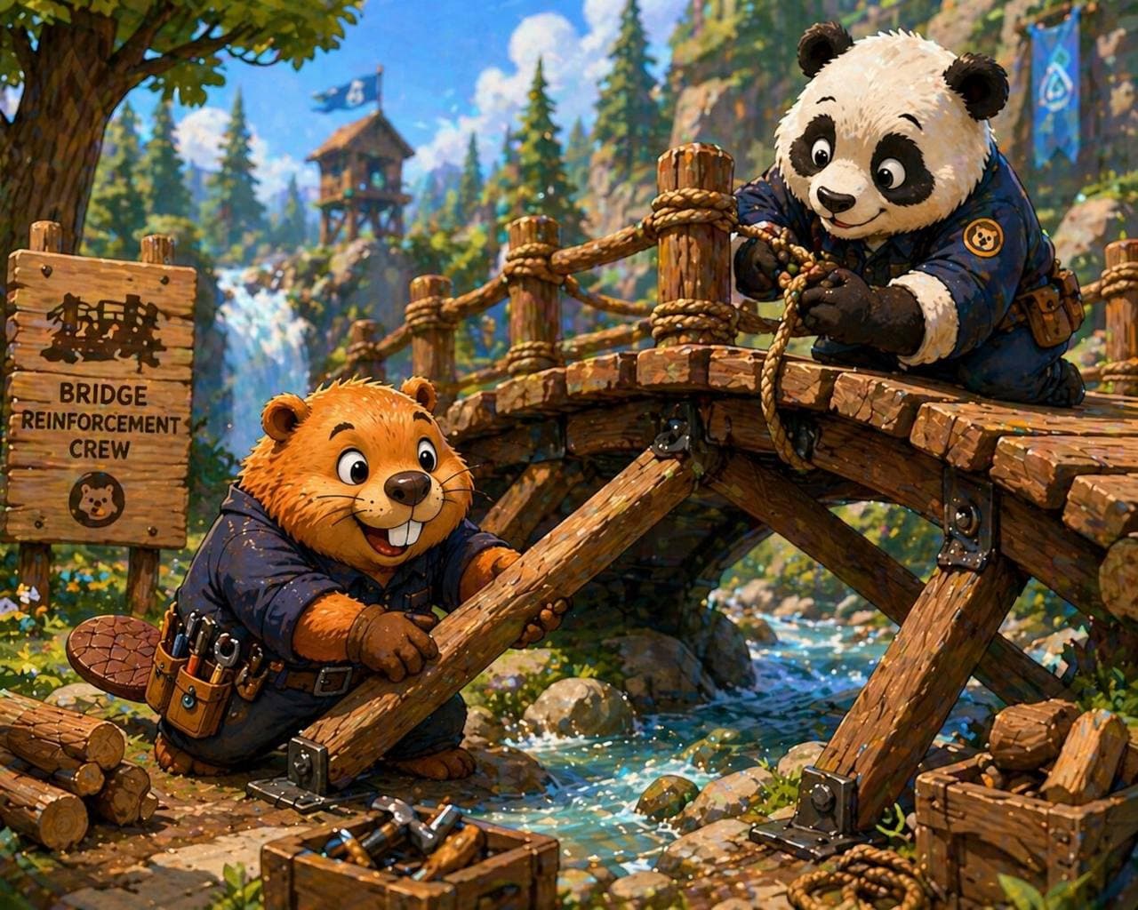 The Beaver collaborating with Panda